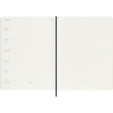 Moleskine 2027 Agenda - Weekly, XL Soft Cover, Black