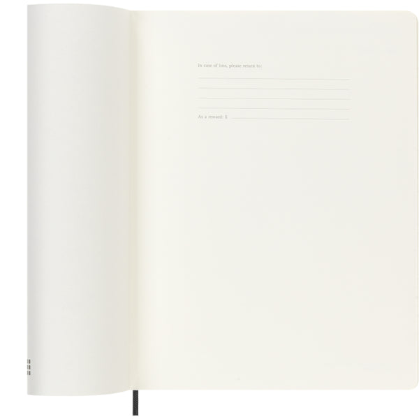 Moleskine 2027 Agenda - Weekly, XL Soft Cover, Black