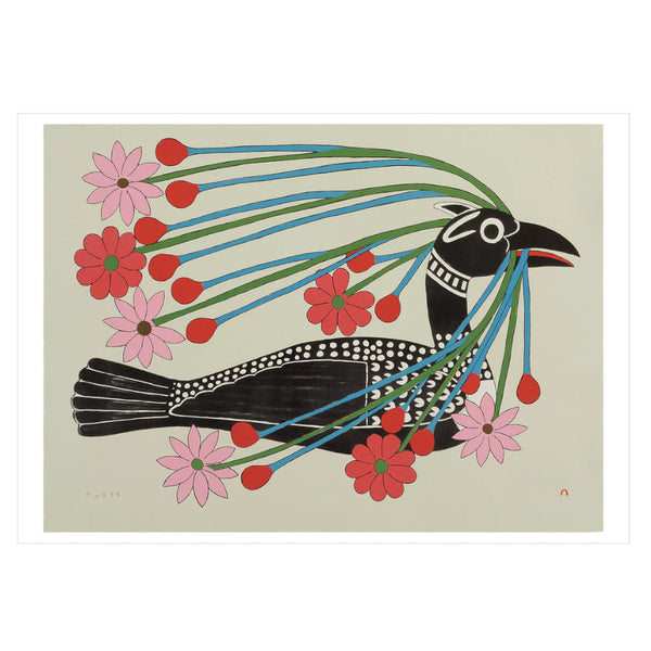 Pomegranate Birthday Greeting Card - Kenojuak Ashevak: Courting Loon