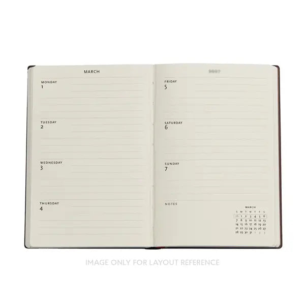 Paperblanks 2026-2027 Mid-Year Agenda - Weekly, Mini, Emerald Flower