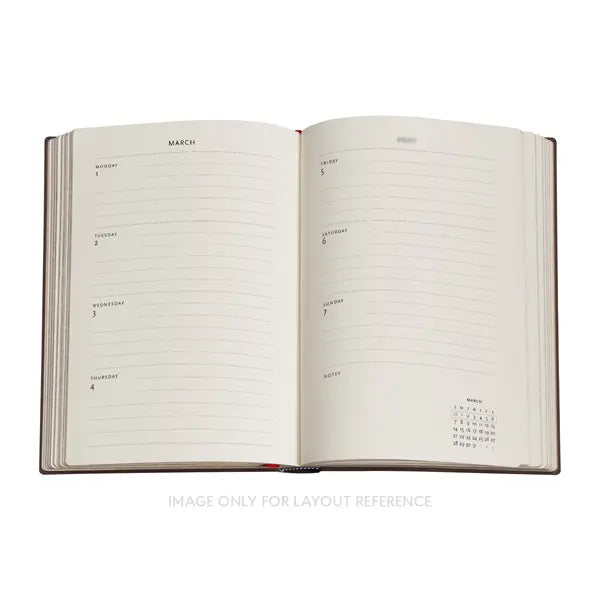 Paperblanks 2026-2027 Mid-Year Agenda - Weekly, Midi, New York Rose