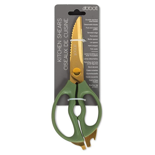 Abbott Multi Purpose Kitchen Scissors - Green & Gold