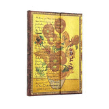 Paperblanks Lined Journal, Midi - Van Gogh, Sunflowers