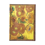 Paperblanks Lined Journal, Midi - Van Gogh, Sunflowers