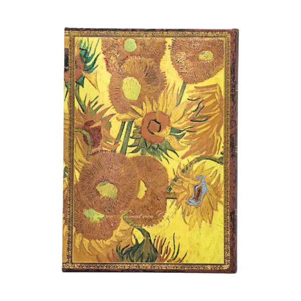 Paperblanks Lined Journal, Midi - Van Gogh, Sunflowers