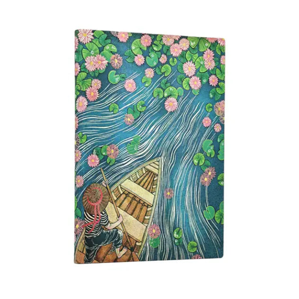 Paperblanks Flexis Lined Journal, Midi - Lotus River