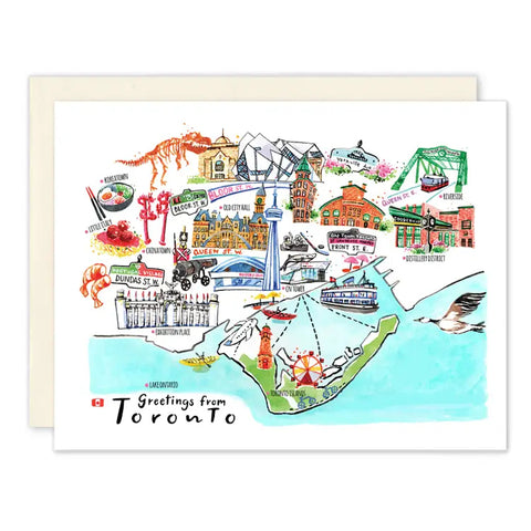 Amara Strand Studio Greeting Card - Greetings from Toronto