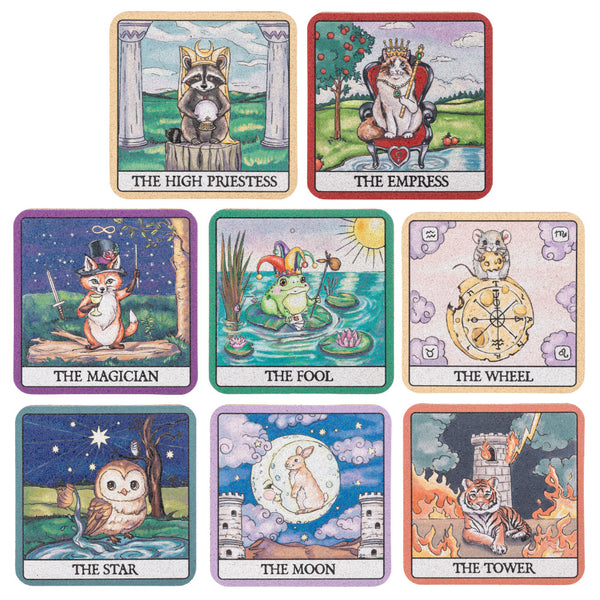 Ganz Tarot Card Coasters - Clairvoyant Critters, Assorted