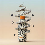 KNDZ Thermo Bottle 500ml - Doodle Path