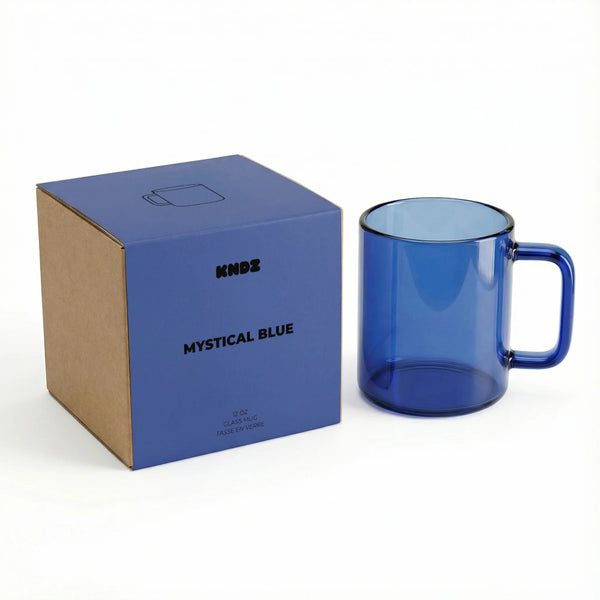 KNDZ Everyday Glass Mug - Mystical Blue