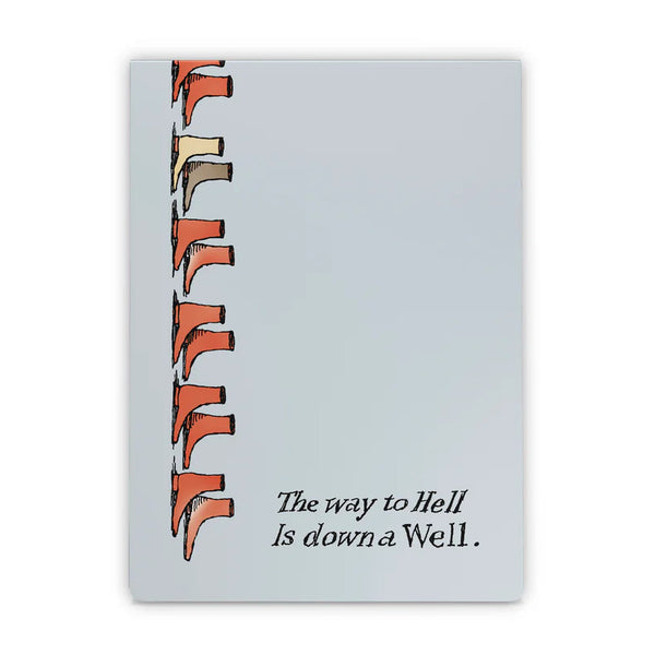 Pomegranate Notebook, Pocket Journal, Blank - Edward Gorey Down a Well