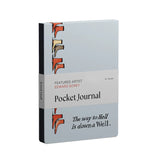 Pomegranate Notebook, Pocket Journal, Blank - Edward Gorey Down a Well
