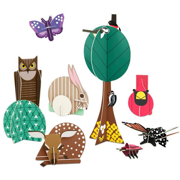Pomegranate Charley Harper's Animal Menagerie 3D Model Kit