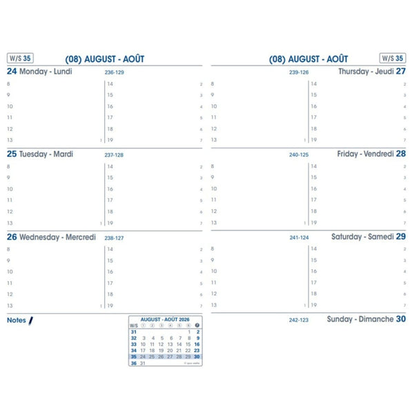 Quo Vadis 2026-2027 Academic Agenda - Weekly, Sapa X, Red