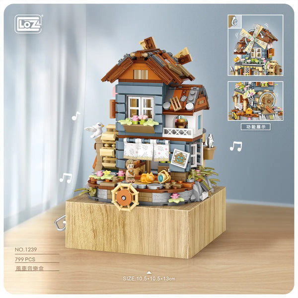 Loz Mini Block Kit - Windmill Music Box