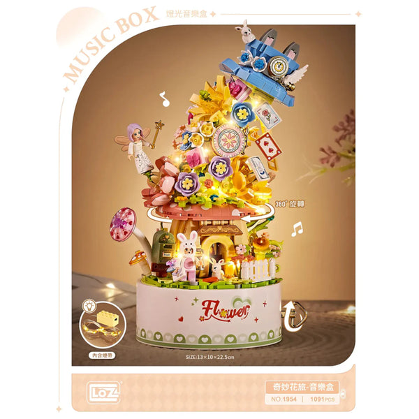 Loz Mini Block Kit - Wonderful Flower Journey Music Box