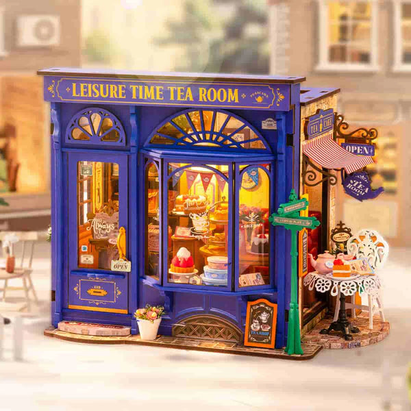 Robotime Rolife DIY Mini Model Kit - Leisure Time Tea Room