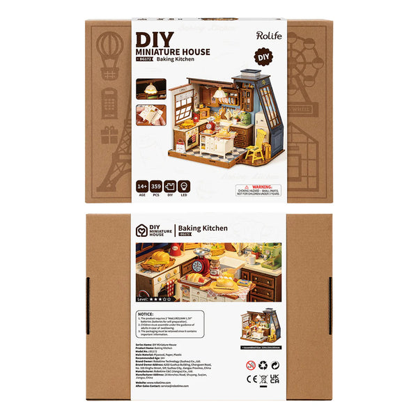 Robotime Rolife DIY Mini Model Kit - Baking Kitchen