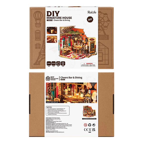 Robotime Rolife DIY Mini Model Kit - Cheers Bar & Dining