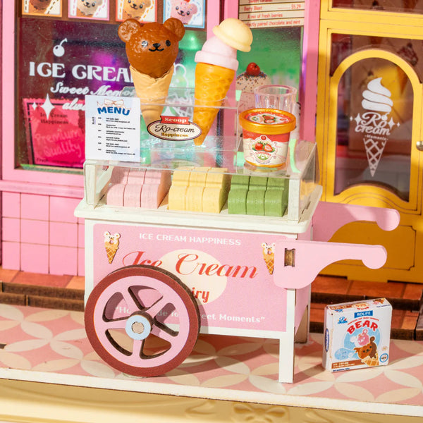 Robotime Rolife DIY Mini Model Kit, Story Frames - Sweet Scoopery Ice Cream