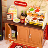 Robotime Rolife DIY Mini Model Kit, Super Creator - Panda Hot Pot