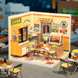 Robotime Rolife DIY Mini Model Kit, Super Creator - Night Out Food Stall