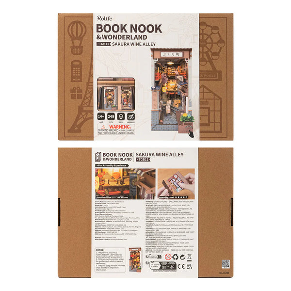 Robotime Rolife DIY Book Nook Kit - Sakura Wine Alley