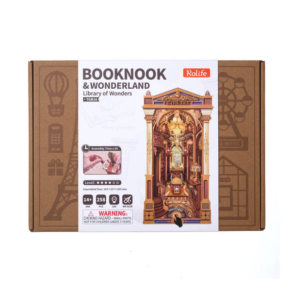 Robotime Rolife DIY Book Nook Kit - Library of Wonders