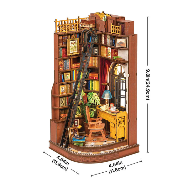 Robotime Rolife DIY Book Nook Kit - Silent Corner Study