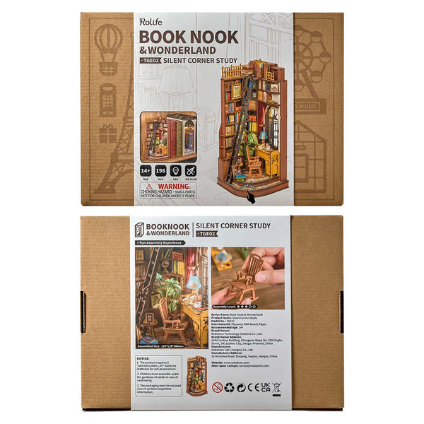 Robotime Rolife DIY Book Nook Kit - Silent Corner Study