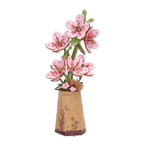 Robotime Rowood DIY Wooden Flower Model Kit - Sakura