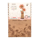 Robotime Rowood DIY Wooden Flower Model Kit - Orange Gerbera Daisy