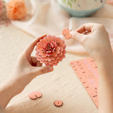 Robotime Rowood DIY Wooden Flower Model Kit - Pink Dahlia