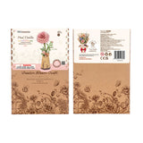 Robotime Rowood DIY Wooden Flower Model Kit - Pink Dahlia