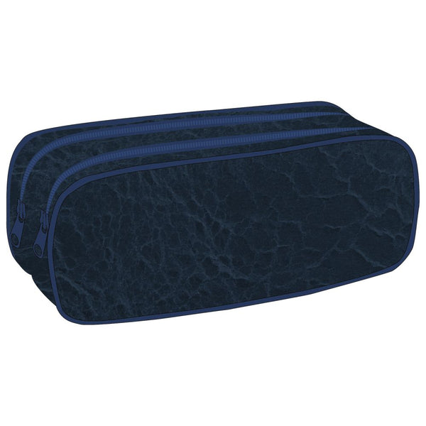Butterfly Pencil Case - 2-Compartment Blue