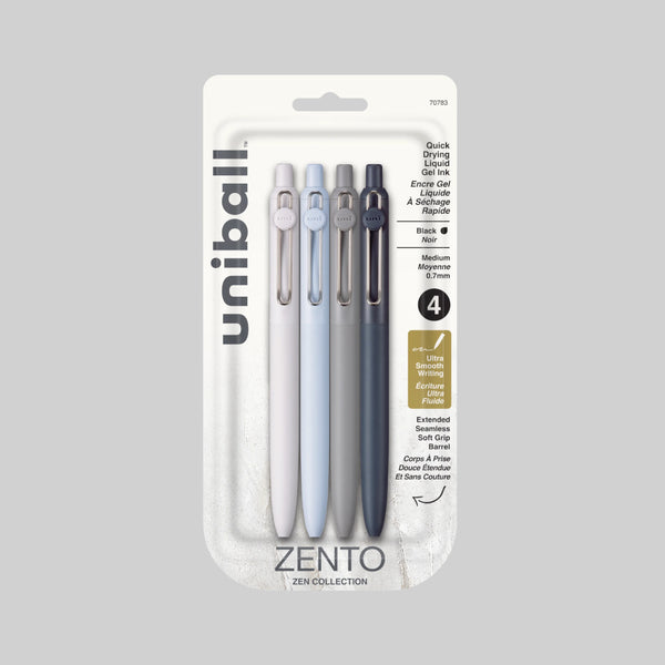 Uniball Zento Gel Pen 4pk - Zen