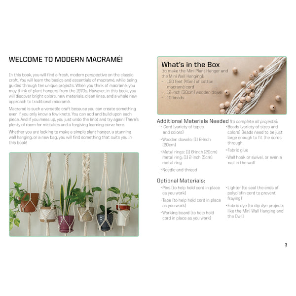 Chartwell MODERN MACRAMÉ AT HOME KIT