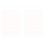 Chartwell Books Lined Journal - Red Pattern