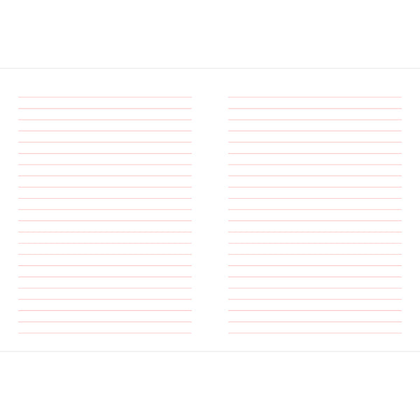 Chartwell Books Lined Journal - Red Pattern
