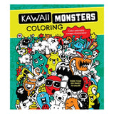 cute monster colouring book on a white background 