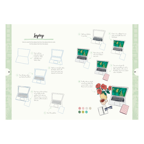 Walter Foster Ten Step Drawing: Everyday Things Book