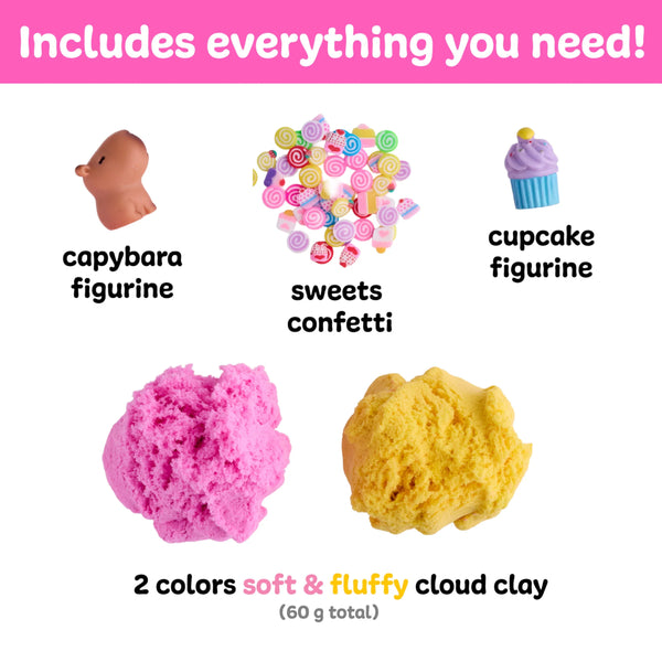 Creativity for Kids Sensory Cloud Clay Minis - Capybara