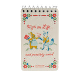 Blue Q Blank 3" x 5" Top-Coil Notebook - High On Life