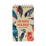 Blue Q Blank 3" x 5" Top-Coil Notebook - I'm Really Into Birds