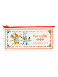 Blue Q Recycled Pencil Case - High on Life