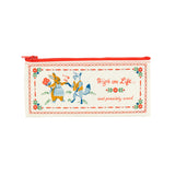 Blue Q Recycled Pencil Case - High on Life