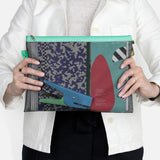 Papier Tigre Large Mesh Pouch - Black