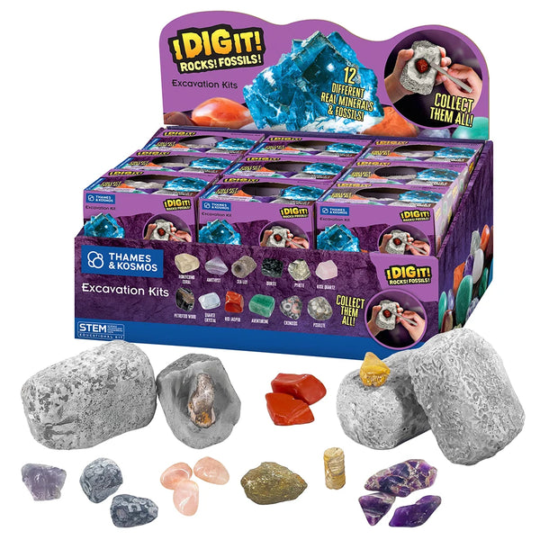 Thames & Kosmos - I Dig It! Rocks & Fossils Mini Excavation
