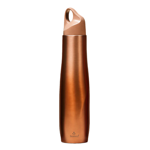 Chic Mic Bioloco Stainless Steel Bottle - The Curve, Brass Metallic