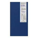 Traveler's Notebook Diary 2026 Weekly + Memo Second Half, Regular Size